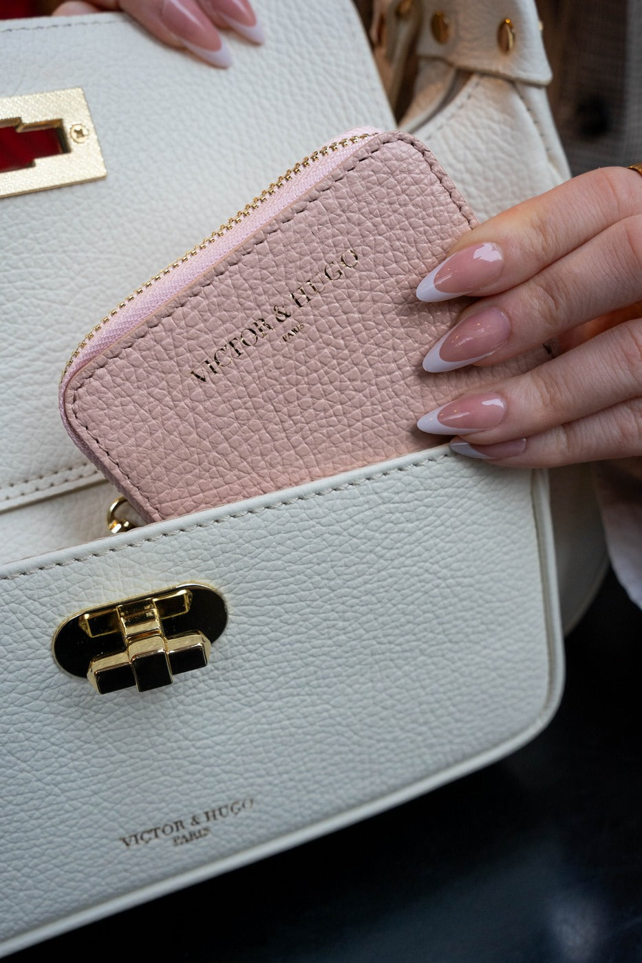 Cartera Riley - Rosa claro