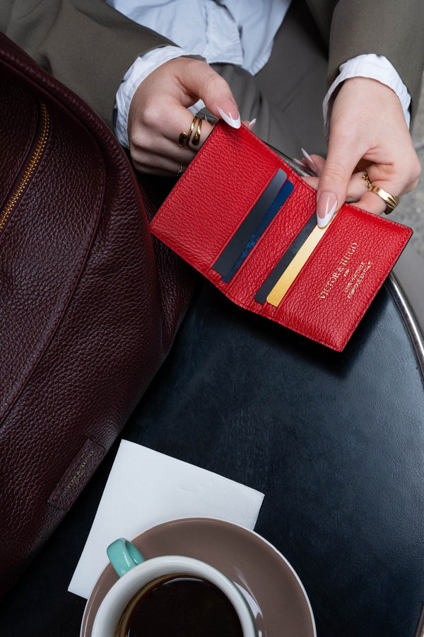 Salma Card Holder - Red