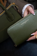 Portefeuille Selma - Vert Bouteille
