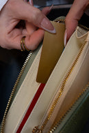 Portefeuille Selma - Vert Bouteille