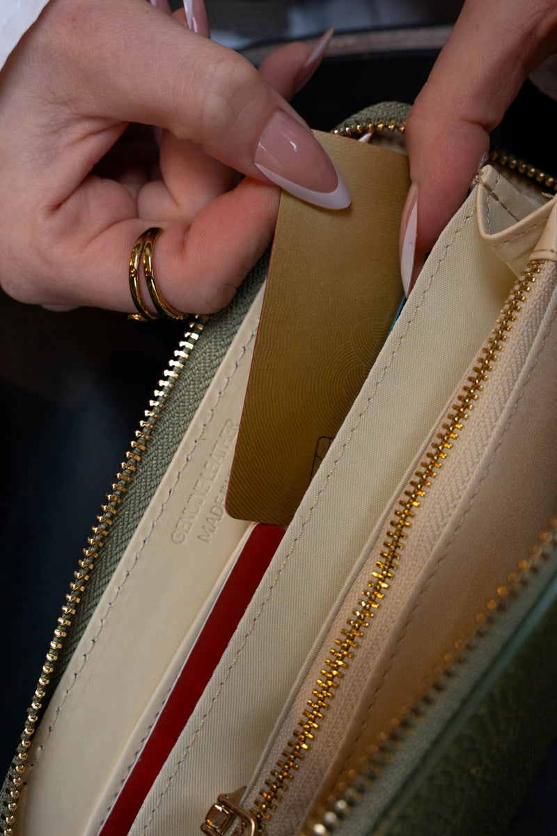 Portefeuille Selma - Vert Bouteille