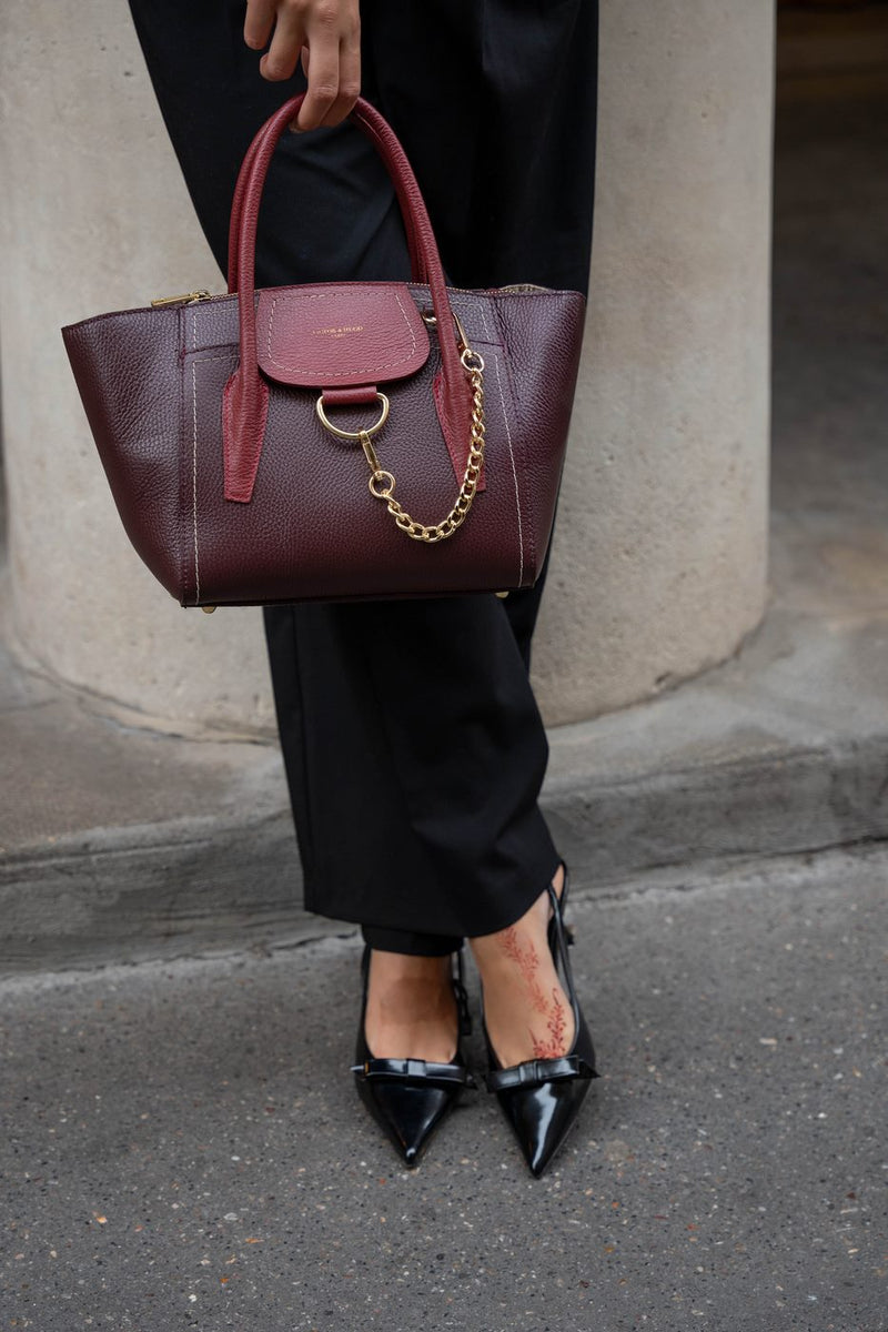 Sac À Main Soli - Aubergine / Bordeaux