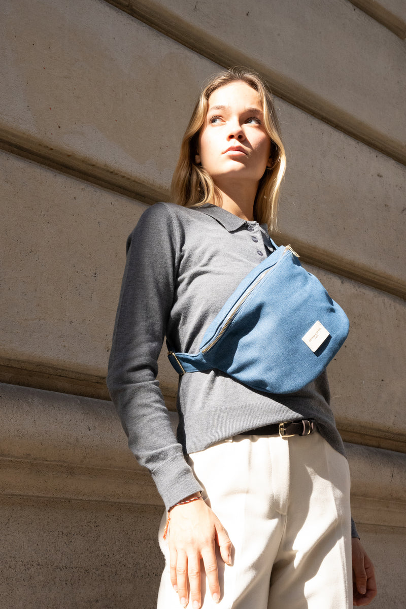 Sac Banane Cleo - Bleu Clair