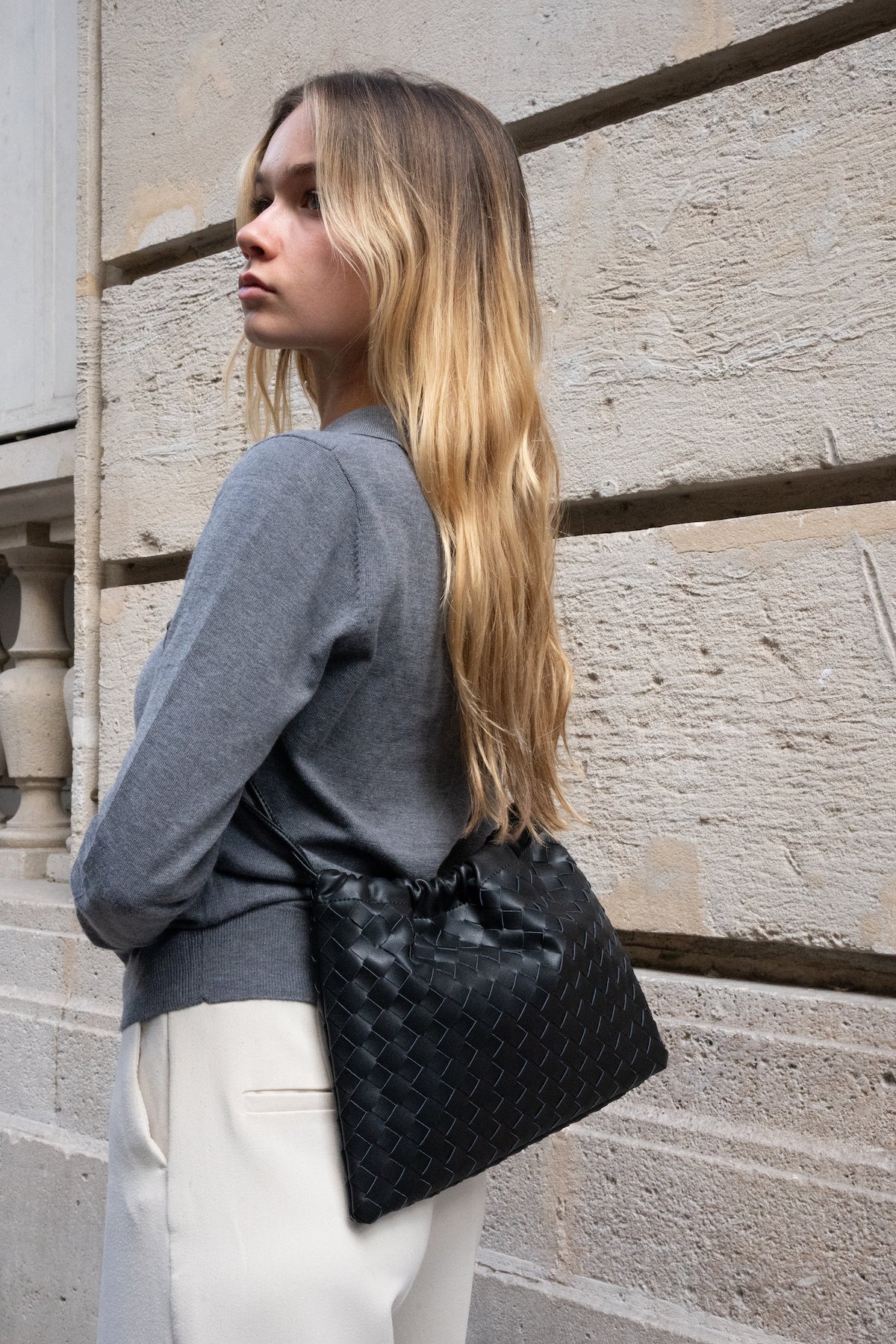 Bolso de hombro Eloa - Negro