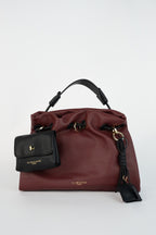 Bolso De Hombro Yera - Burdeos / Negro
