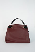 Bolso De Hombro Yera - Burdeos / Negro