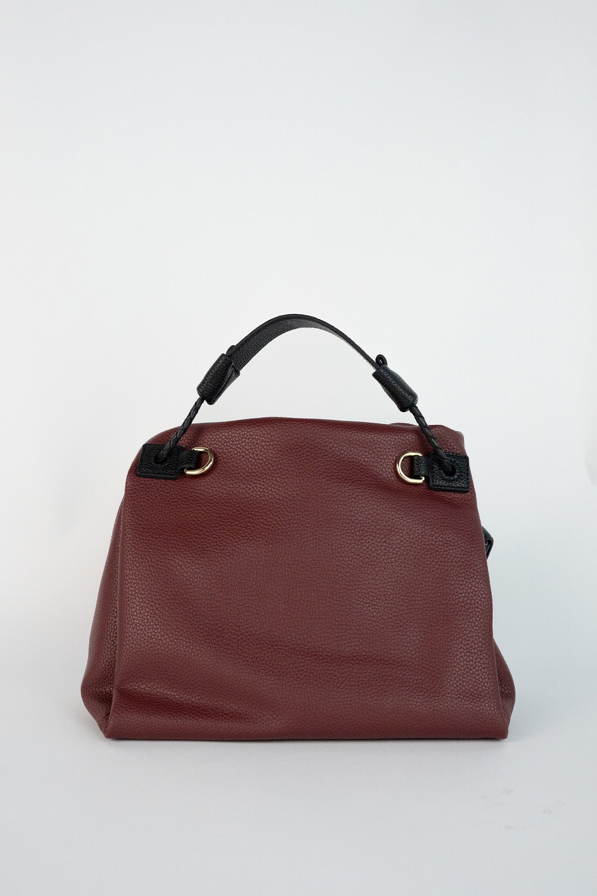 Bolso De Hombro Yera - Burdeos / Negro