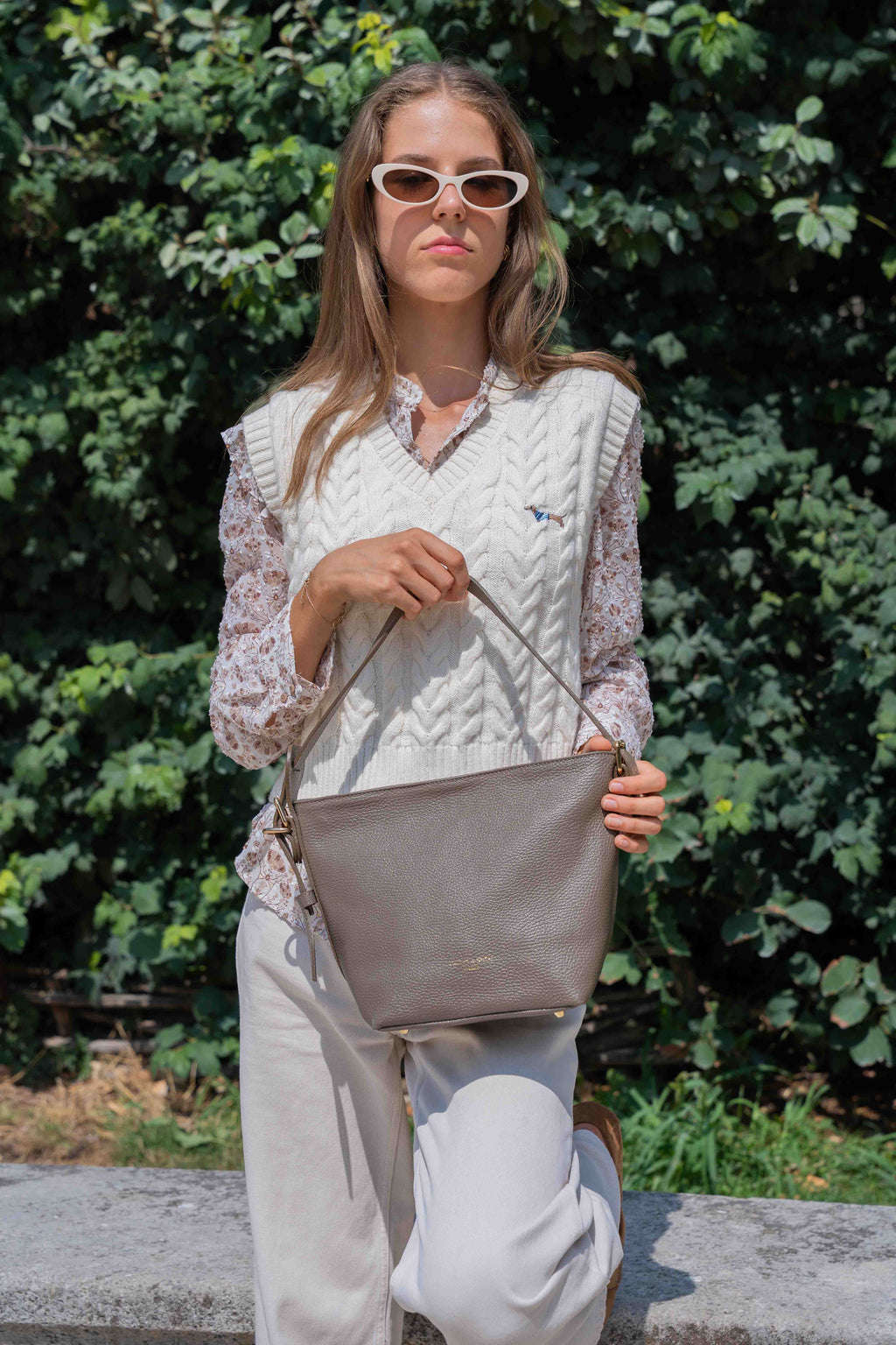 Sac Porté Épaule Aven - Taupe
