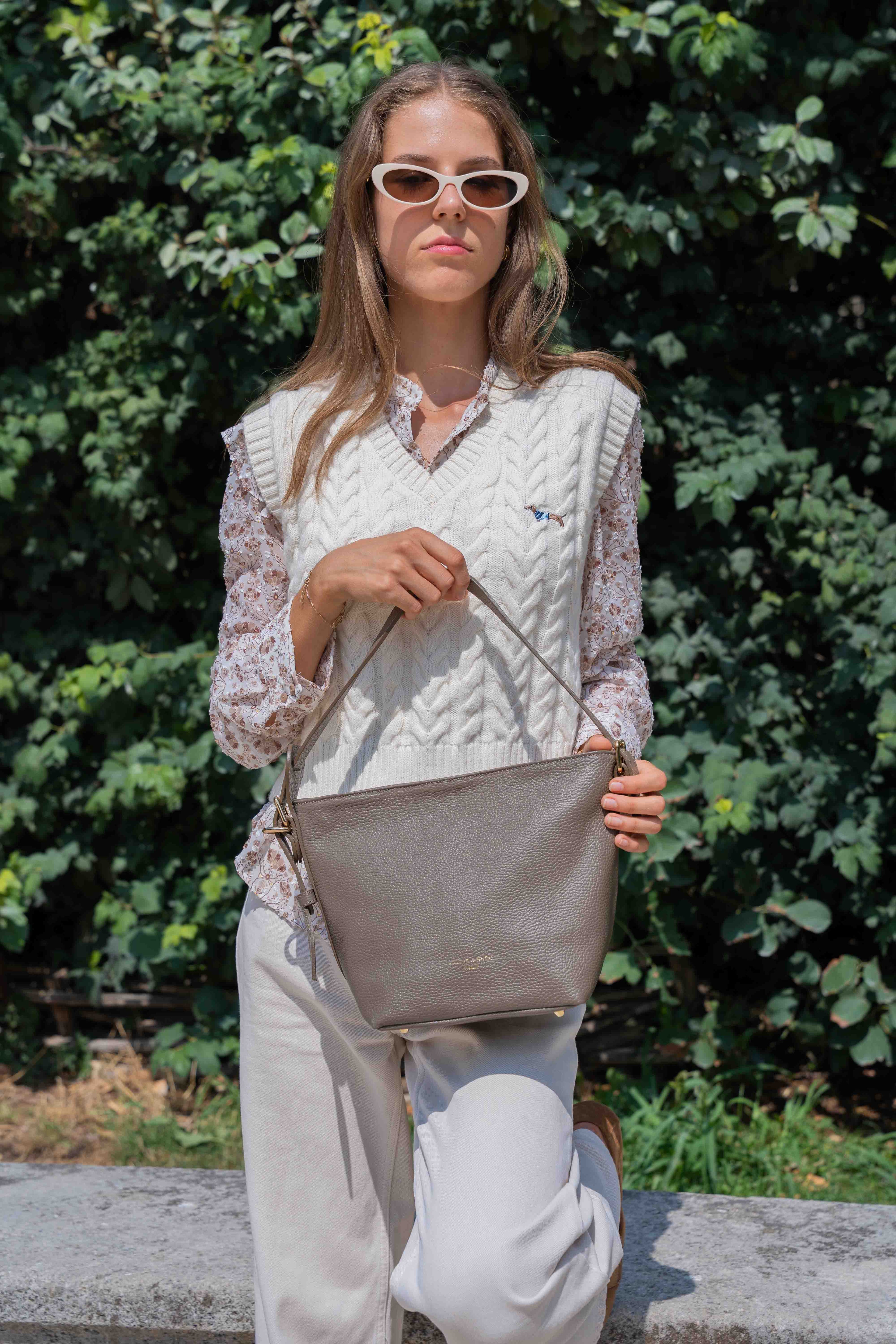 Sac Porté Épaule Aven - Taupe