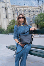 Sac Porté Épaule Aven - Noir