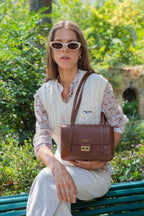 Sac Porté Épaule Saige - Chocolat