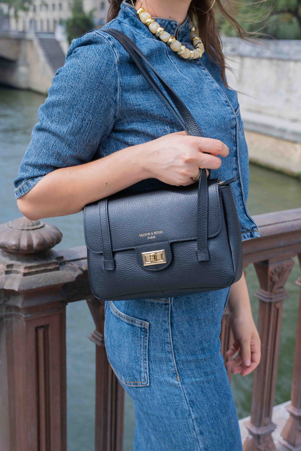 Sac Porté Épaule Saige - Noir