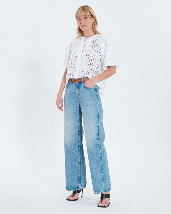 Ecru English embroidery blouse_1