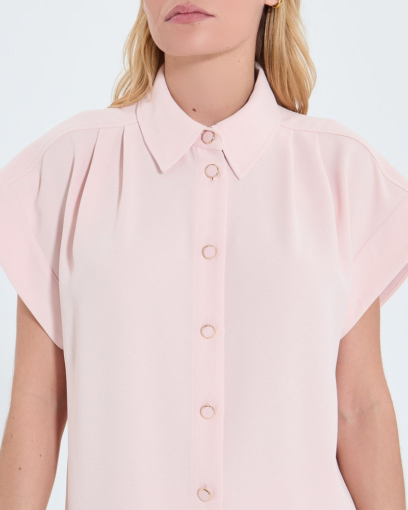 Chemise manches courtes nude_1