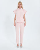 Chemise manches courtes nude_2
