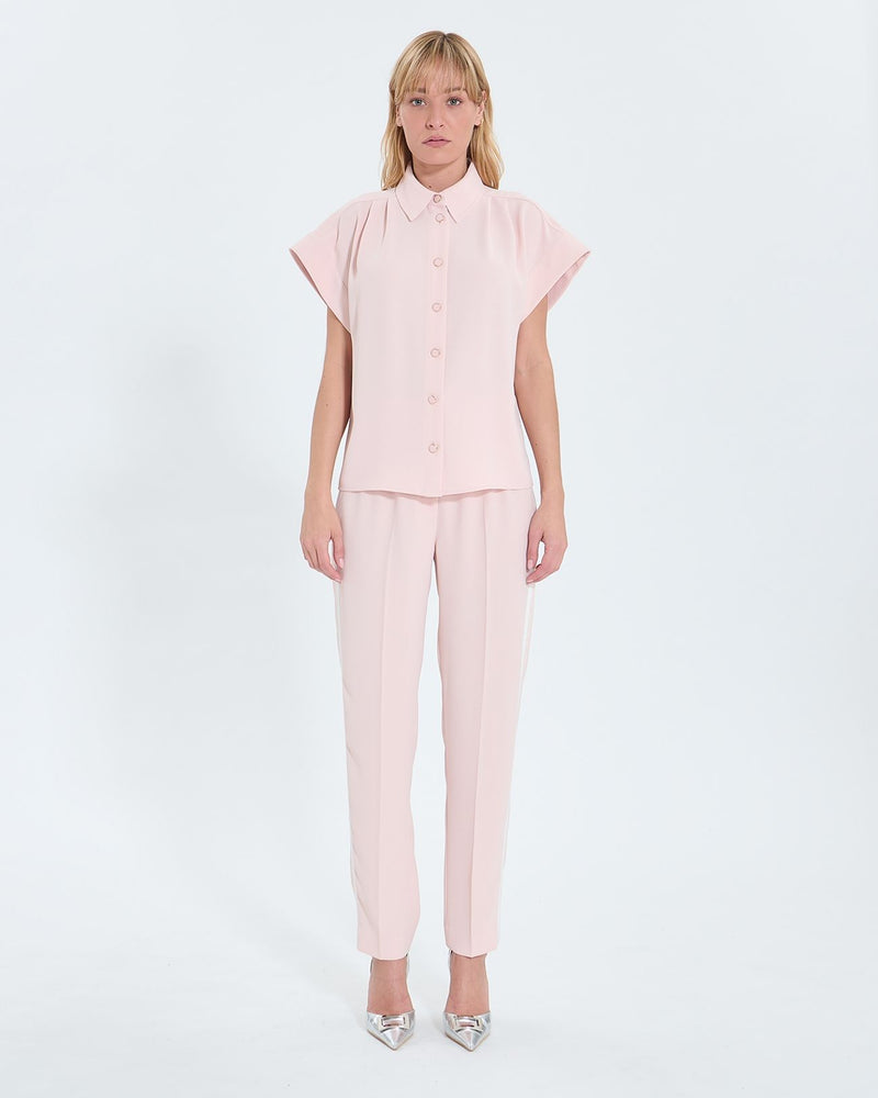 Chemise manches courtes nude_2