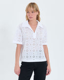 Top ample en broderie anglaise écrue_1