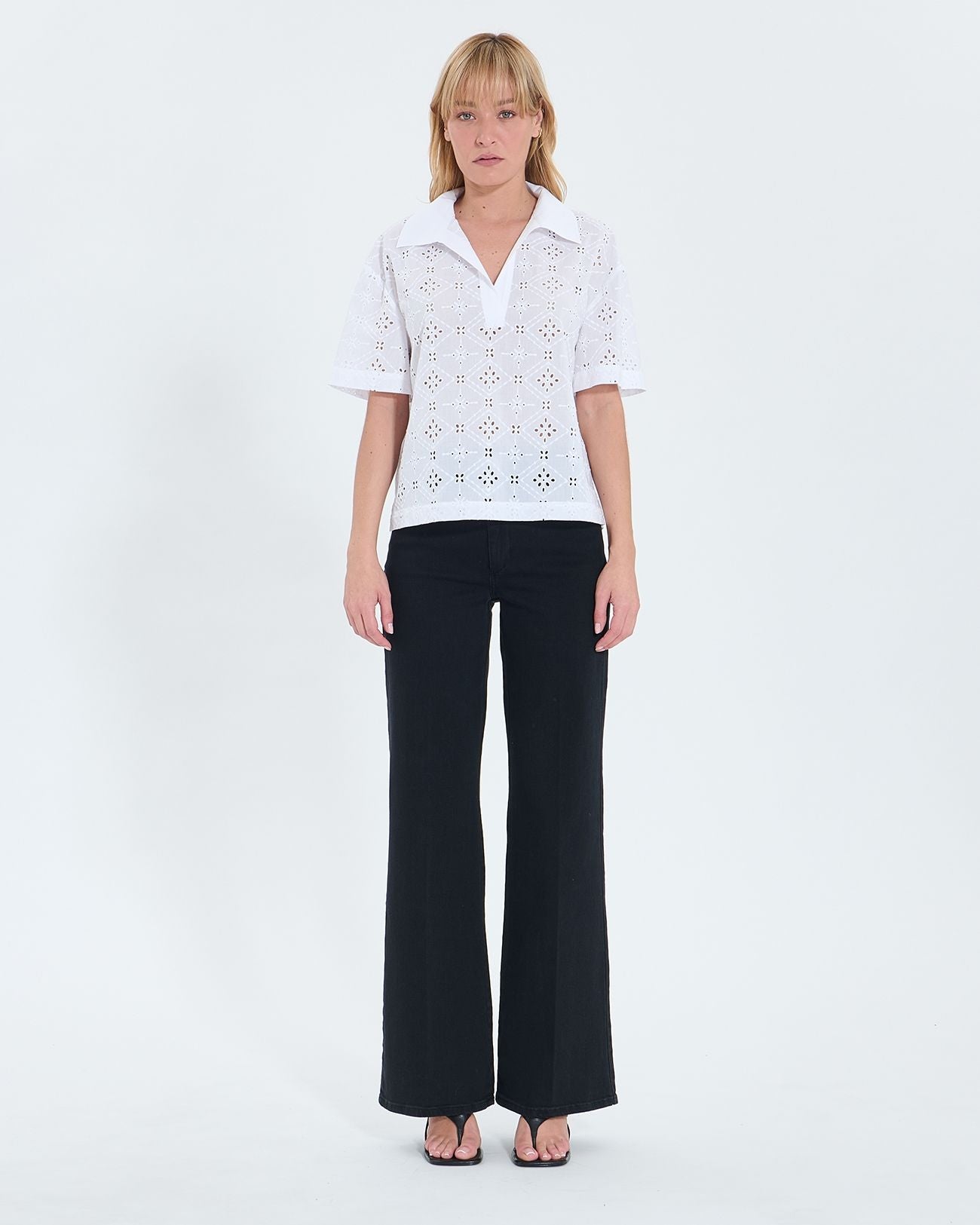 Top ample en broderie anglaise écrue_4