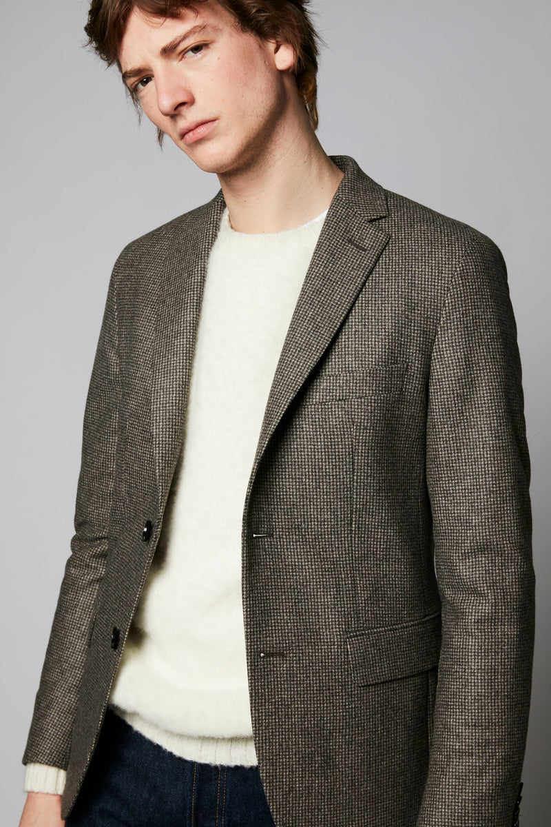 Veste Victor - Brown Houndstooth
