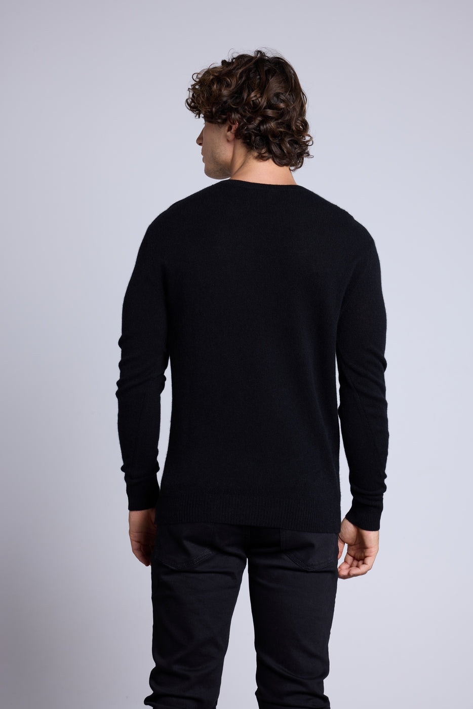 Pull Col Rond Cœur Victor - Noir Et Rouge - Homme