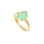 Anillo Victoria Crisoprasa Oro