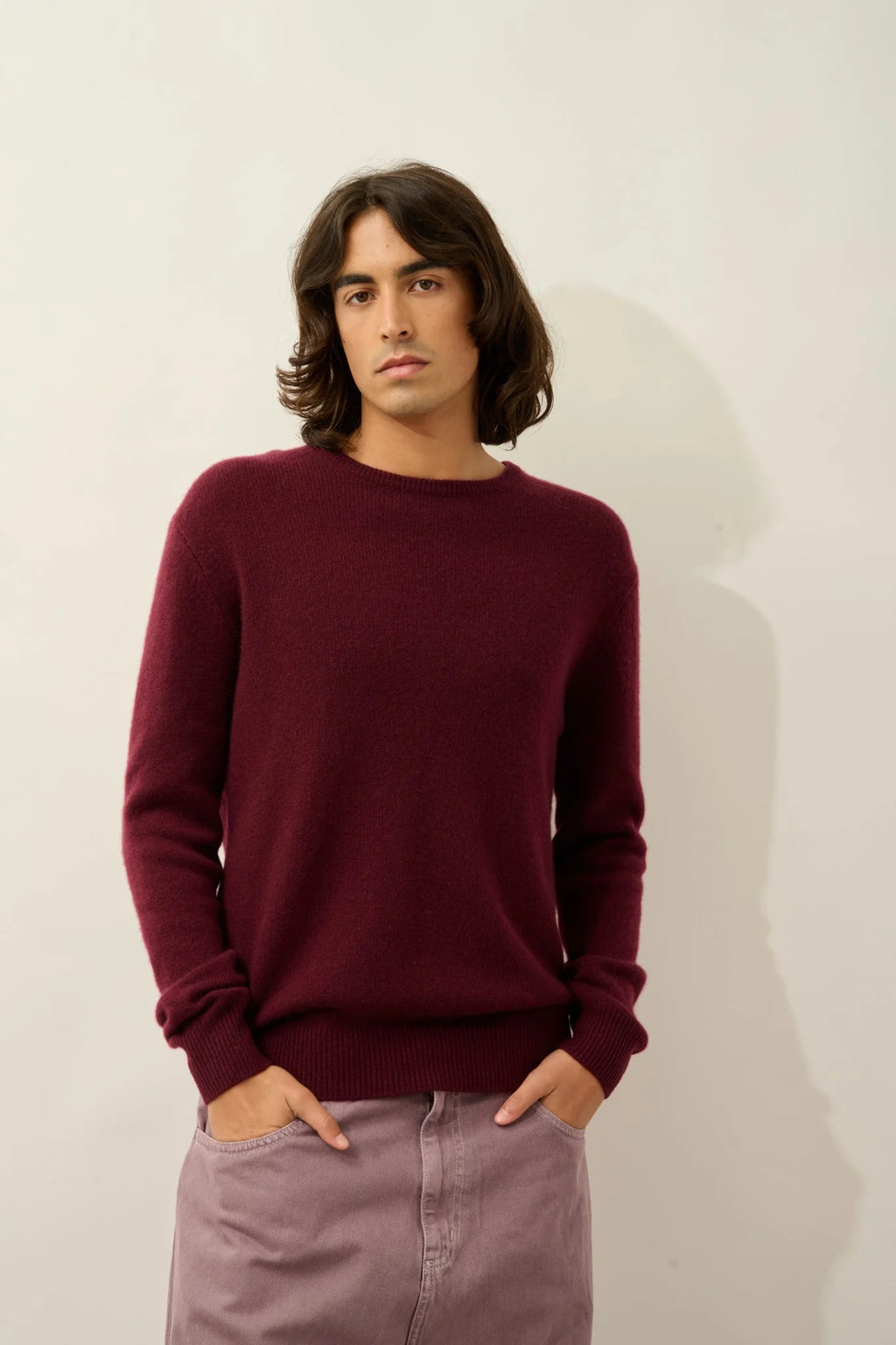 Pull Col Rond 4 Fils - Victo - Mûre