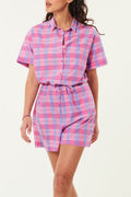 Vilma Playsuit - Leo Check