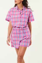 Vilma Playsuit - Leo Check
