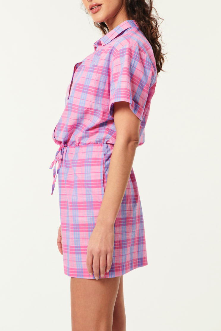Vilma Playsuit - Leo Check