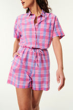 Vilma Playsuit - Leo Check