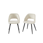 Vintage - Juego de 2 sillas - Pana beige crema