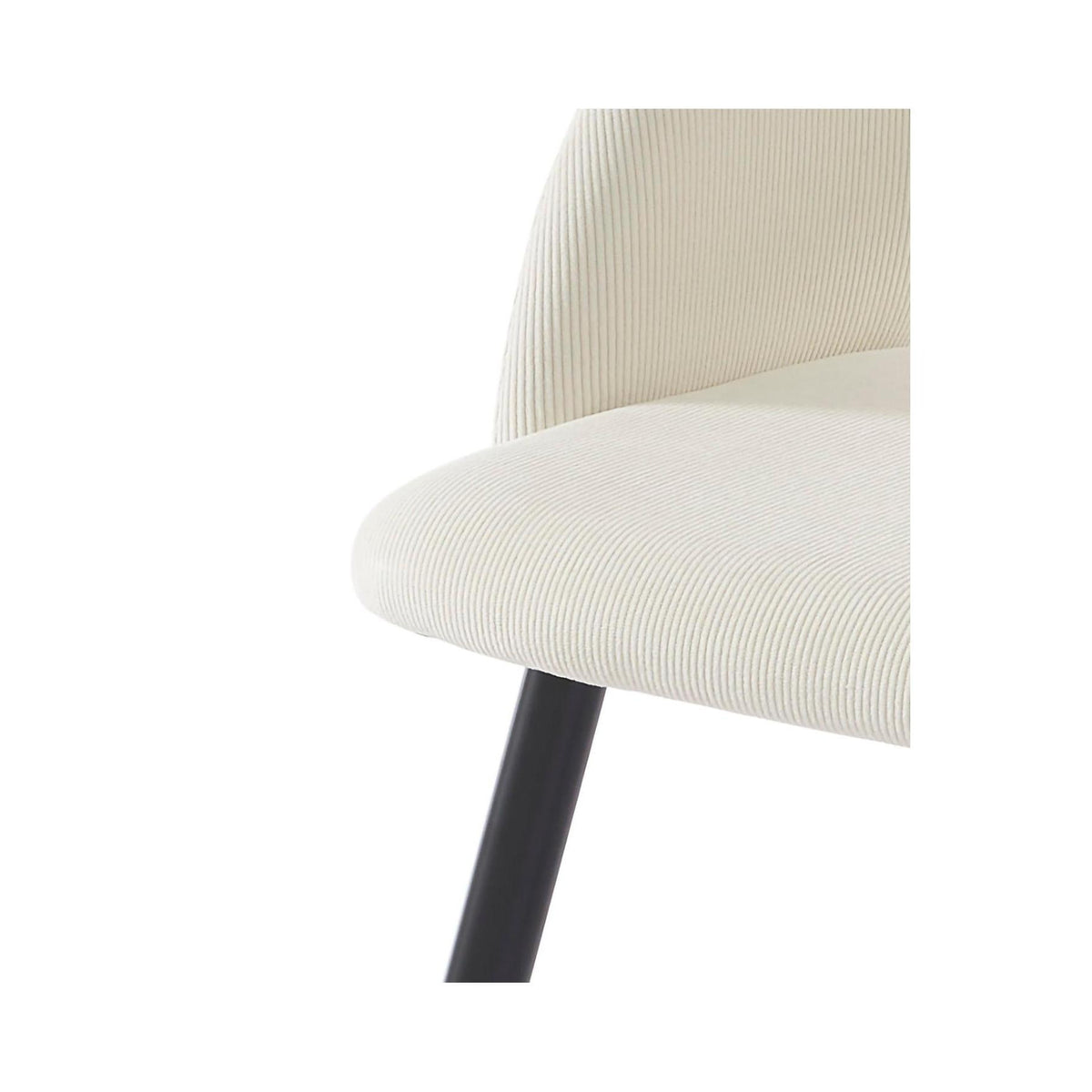 Vintage - Juego de 2 sillas - Pana beige crema