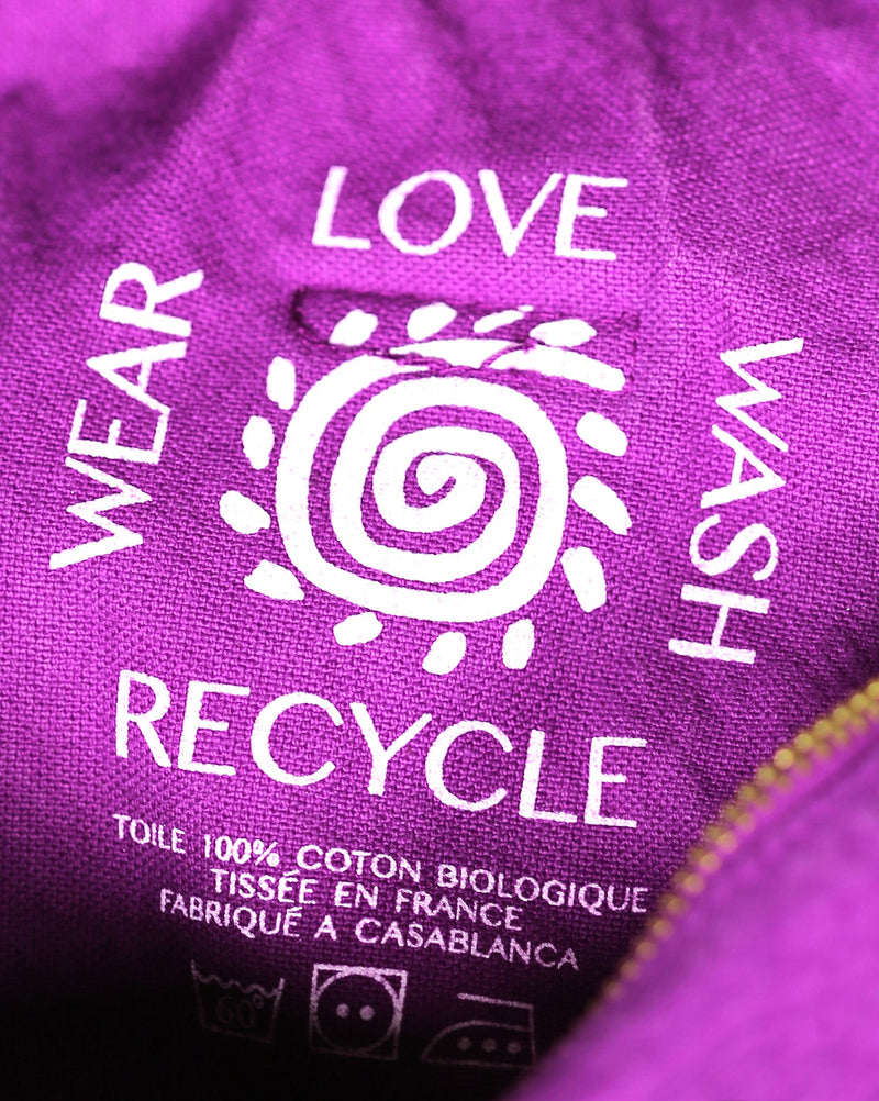 Trousse Coton Violet