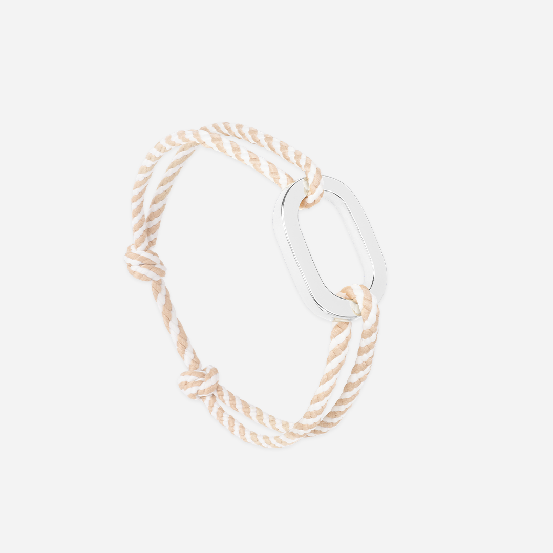 Bracelet Virer - Beige & Blanc