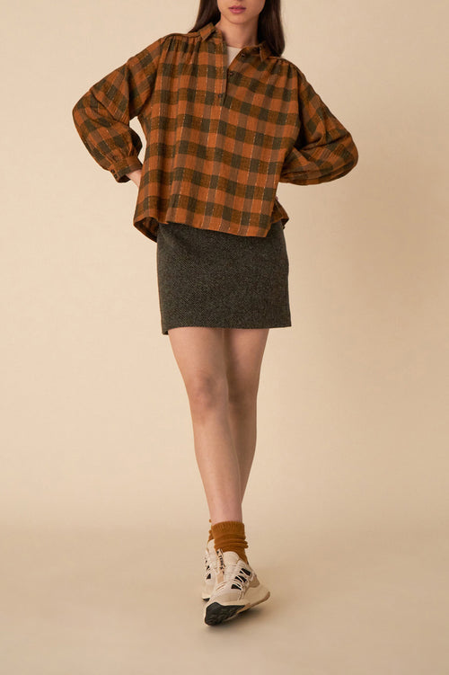 Virgile Blouse - Ginger Check