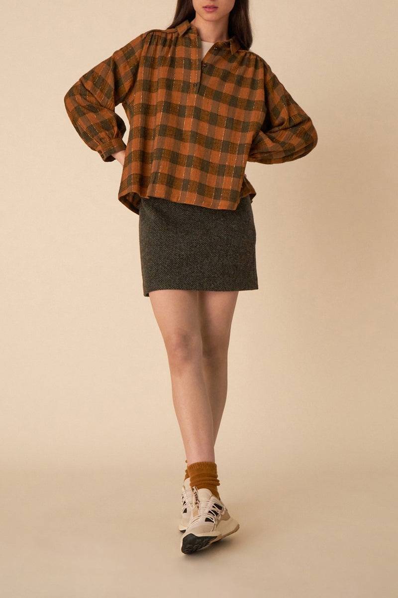 Virgile Blouse - Ginger Check
