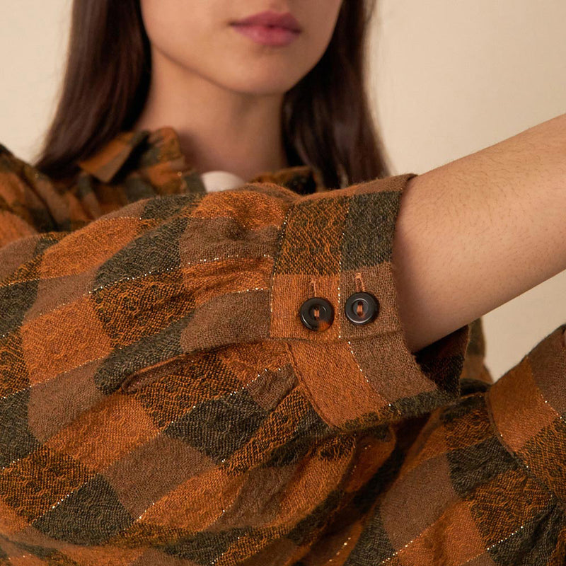 Virgile Blouse - Ginger Check