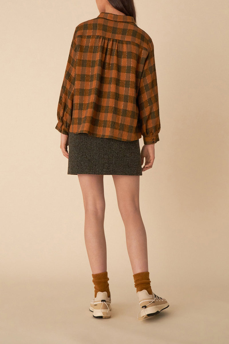Virgile Blouse - Ginger Check