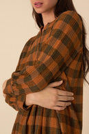 Virola Dress - Ginger Check