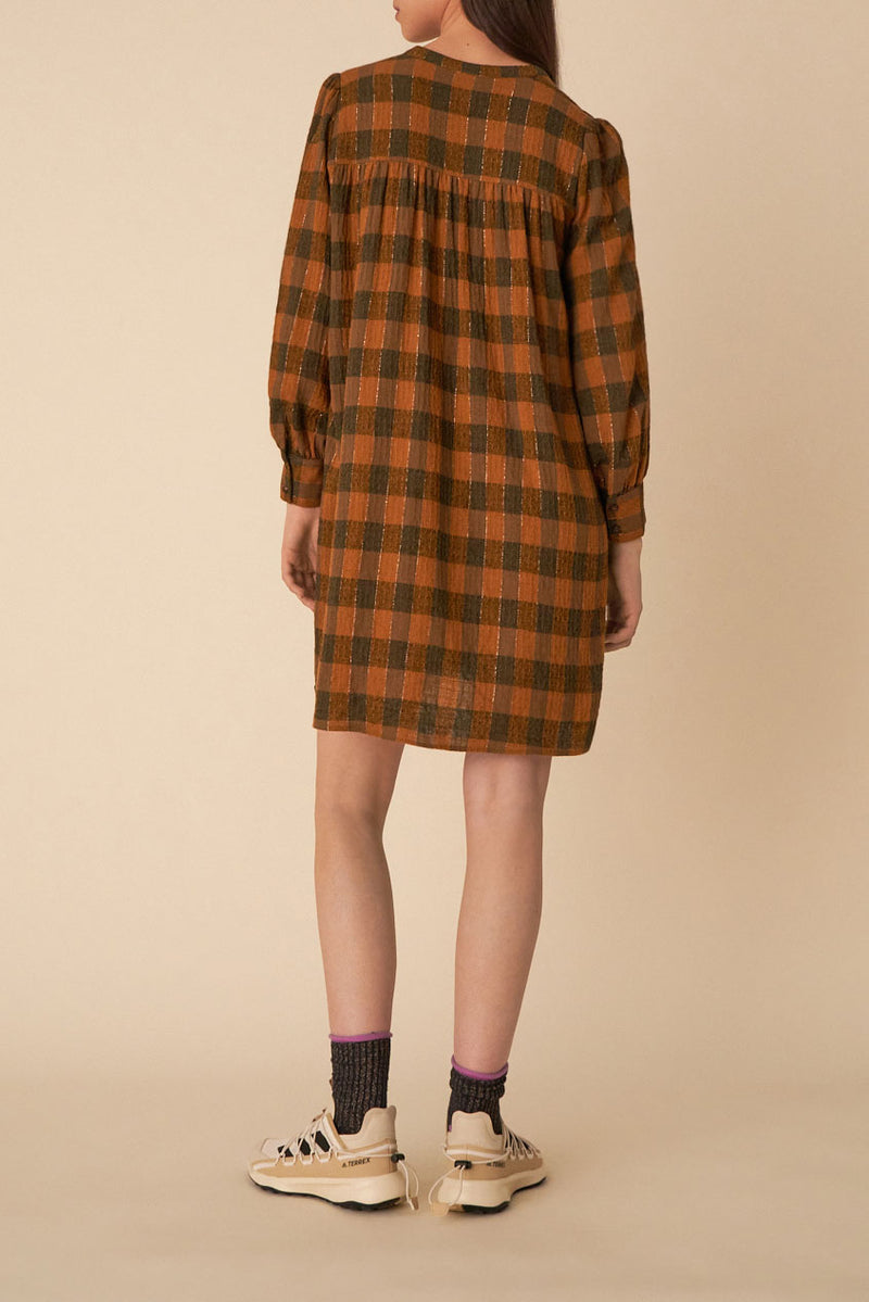 Virola Dress - Ginger Check