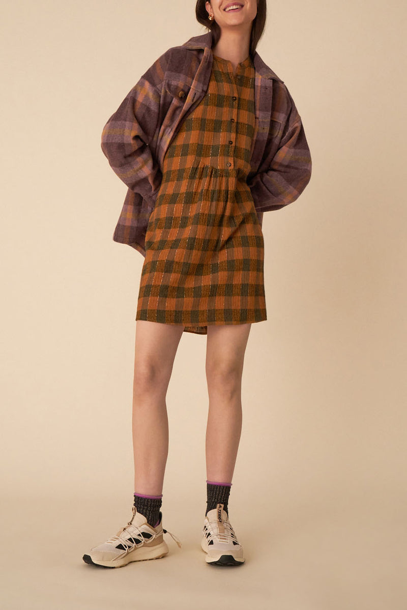 Virola Dress - Ginger Check
