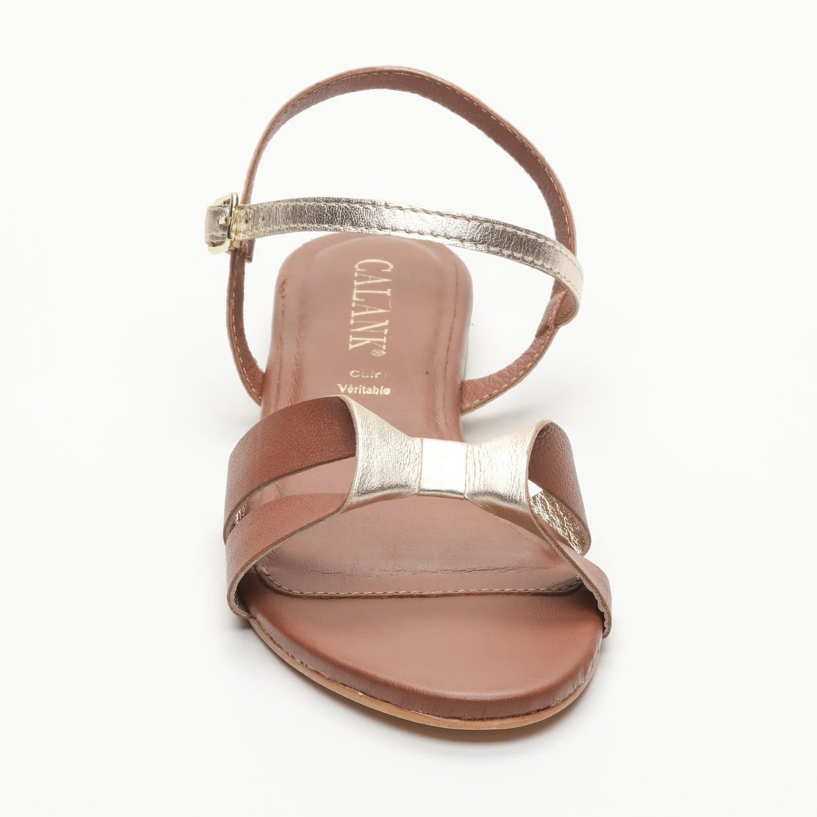 Sandalias Virote Trendy - Camel / Dorado