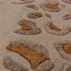 Leopard Frame Wool Rug