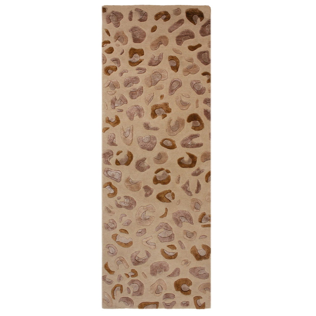 Leopard Wool Runner Rug