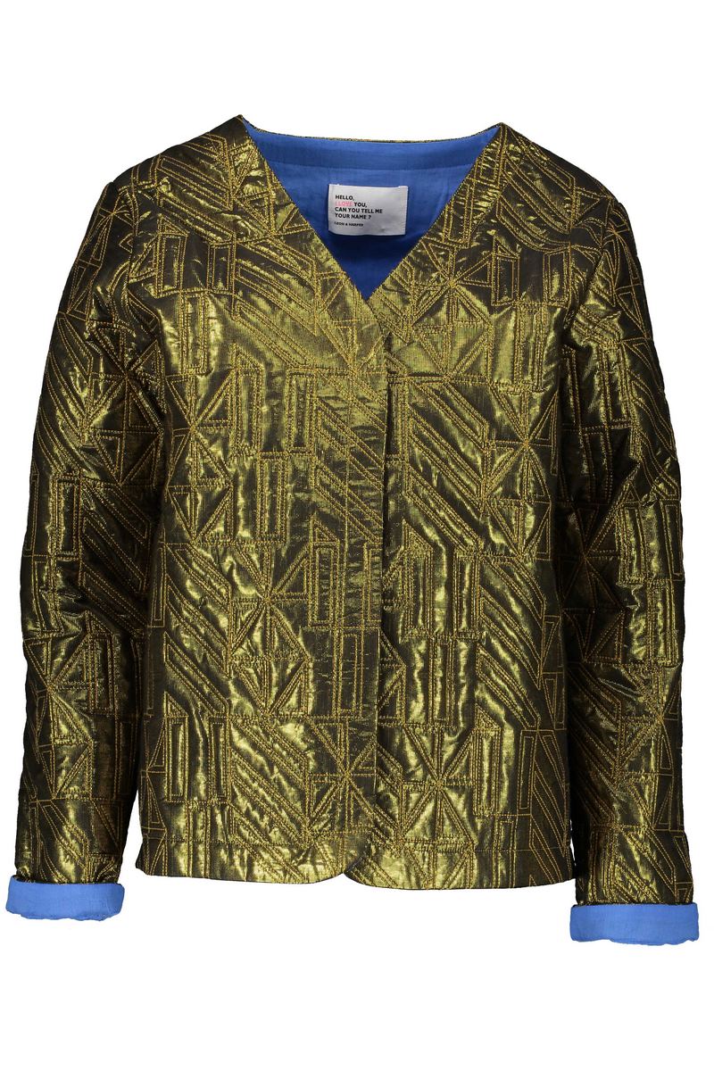 Chaqueta de cuadros Viona - Bronce