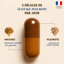 French Mush compléments alimentaires à base d'extraits de champignons médicinaux biologiques fabriqués en France Duo Maïtake Pleurote Bio - gélules -