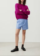 American Vintage - Jersey LS con cuello barco - Uva - Mujer