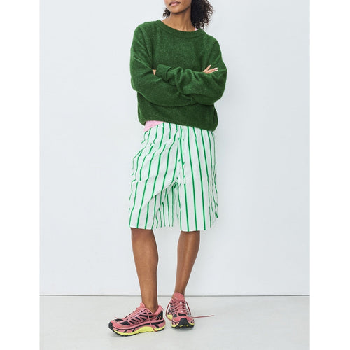 Loose Ml Boat Neck Sweater - Chinese Basil - Women
