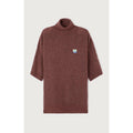 3/4 Sleeve Turtleneck Jumper - Choco Chine Noir - Women