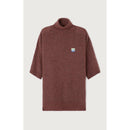 Jersey cuello alto manga 3/4 - Choco Chine Black - Mujer
